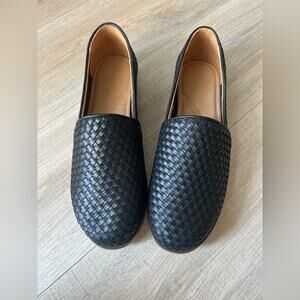 NEW Nisolo Alejandro slip on leather shoe woven black